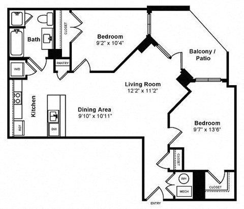 Floor plan at IO Piazza by Windsor